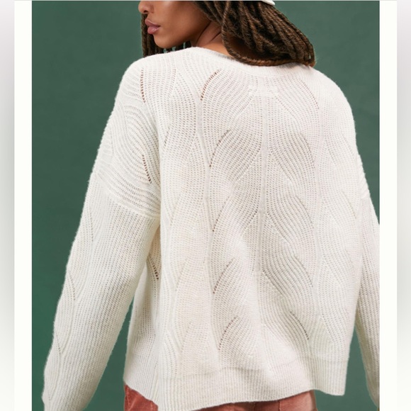 ANTHROPOLOGIE Keely Cable-Knit Sweater - Picture 4 of 9